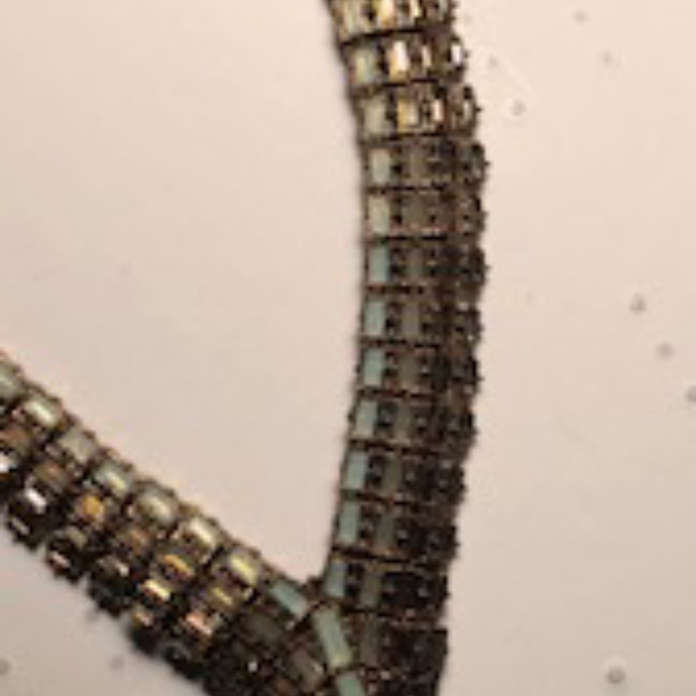 Antique Gold Saphire Collar Necklace *NEW*